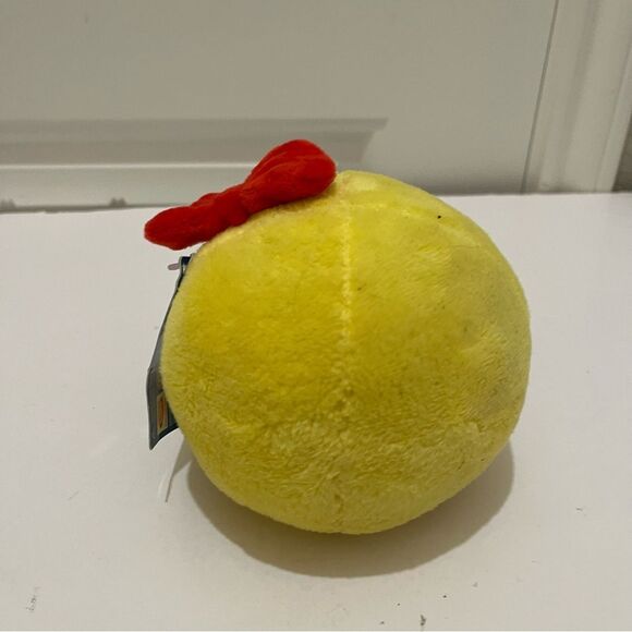 Ms. Pac-Man Video Game Pacman Plush 4" Toy Stuffed Doll Ball Yellow Arcade - Picture 5 of 9